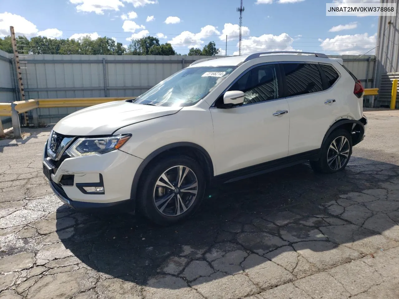 2019 Nissan Rogue S VIN: JN8AT2MV0KW378868 Lot: 73166214