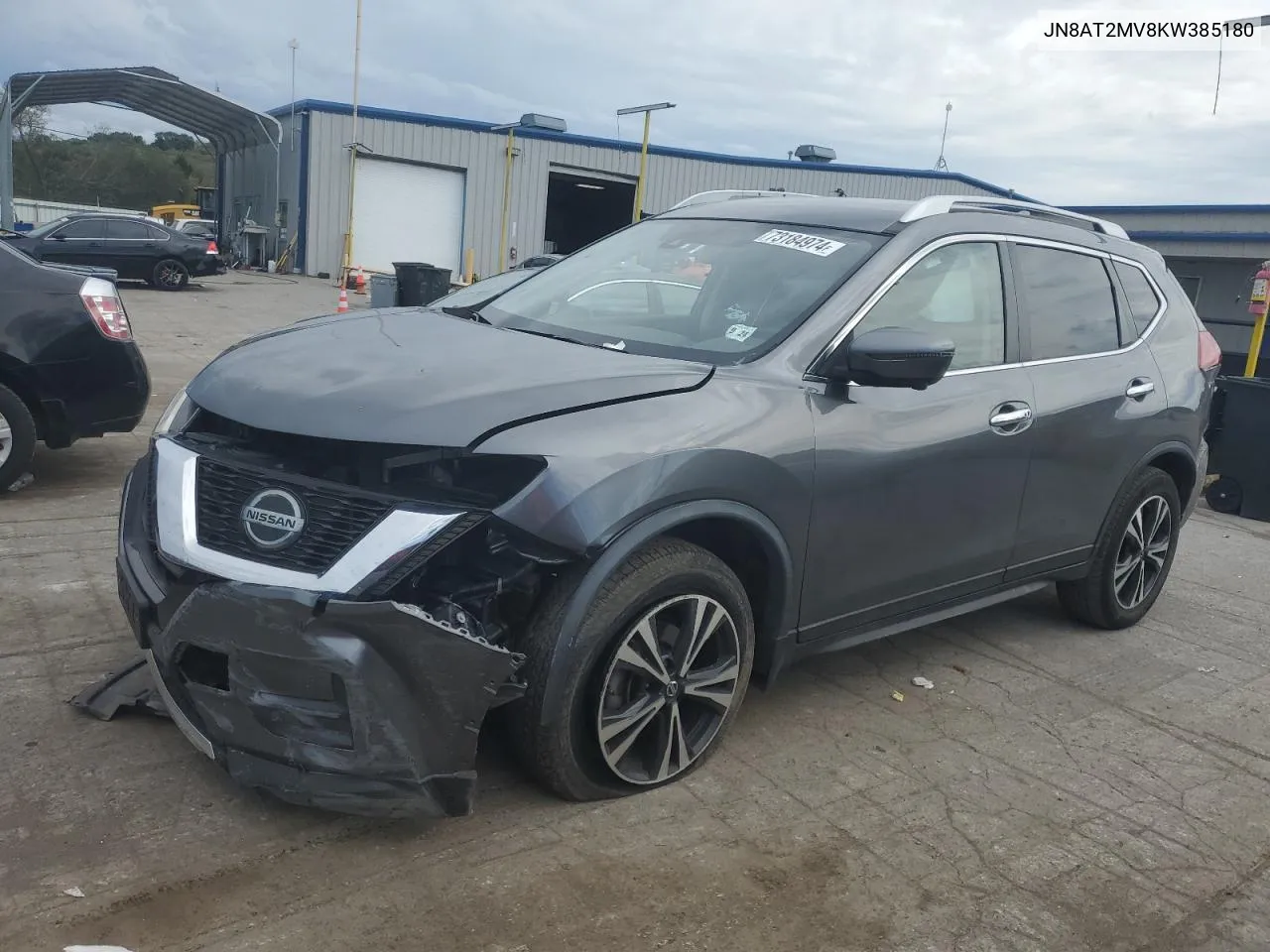 2019 Nissan Rogue S VIN: JN8AT2MV8KW385180 Lot: 73184974