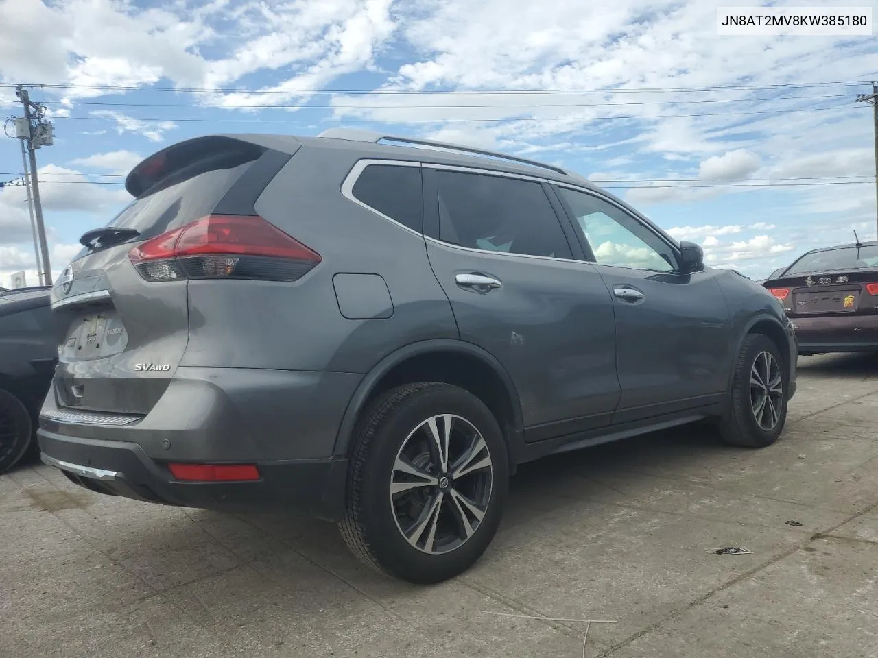 2019 Nissan Rogue S VIN: JN8AT2MV8KW385180 Lot: 73184974