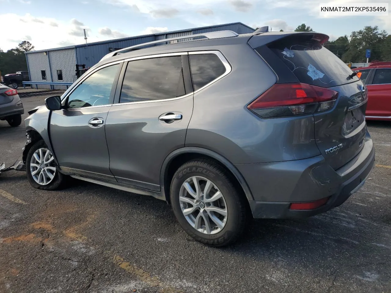 2019 Nissan Rogue S VIN: KNMAT2MT2KP535496 Lot: 73191524