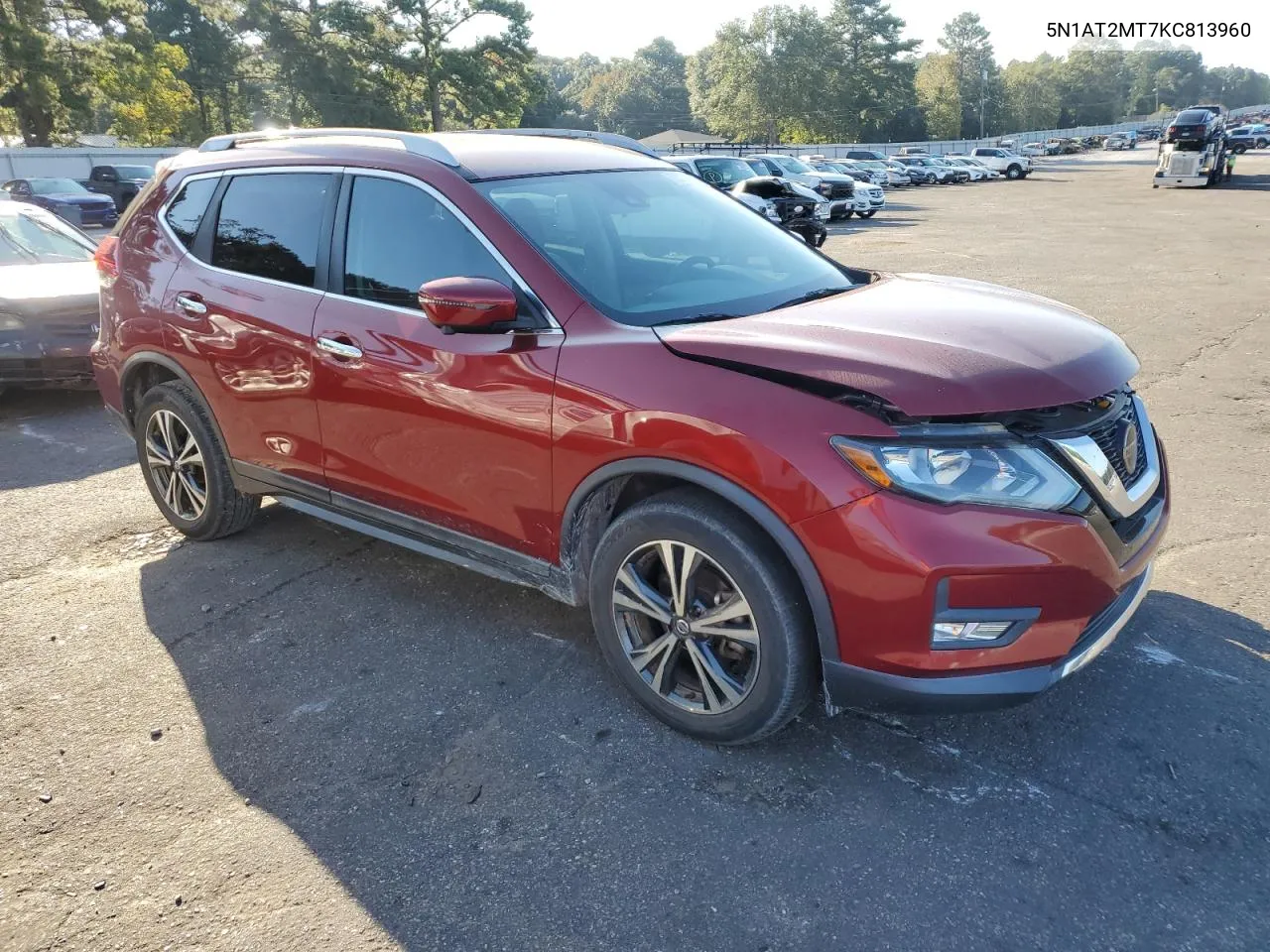 2019 Nissan Rogue S VIN: 5N1AT2MT7KC813960 Lot: 73303894