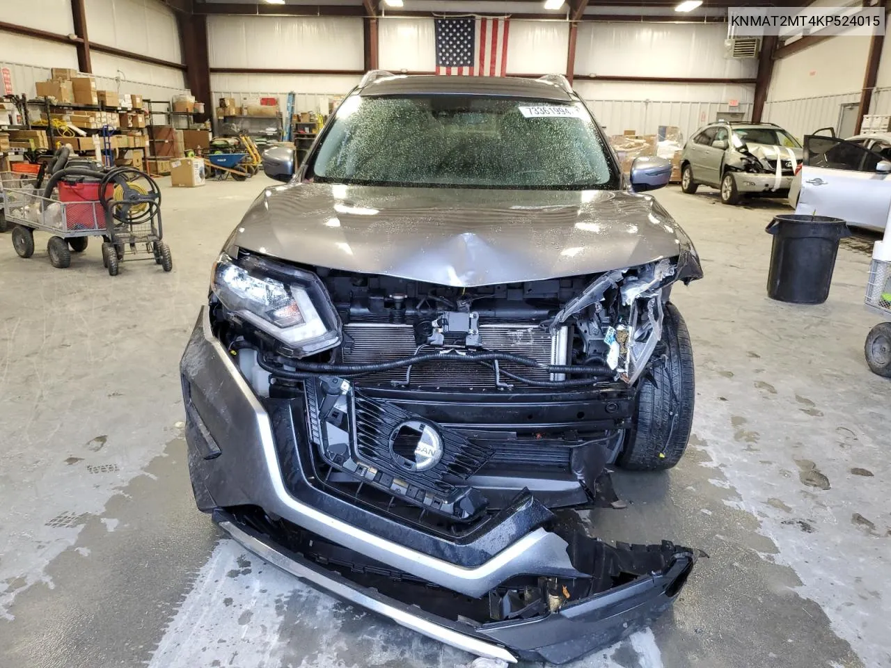 2019 Nissan Rogue S VIN: KNMAT2MT4KP524015 Lot: 73361994