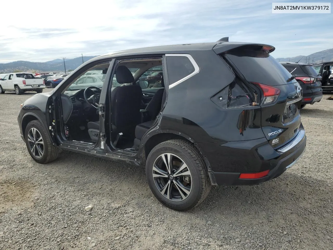 JN8AT2MV1KW379172 2019 Nissan Rogue S