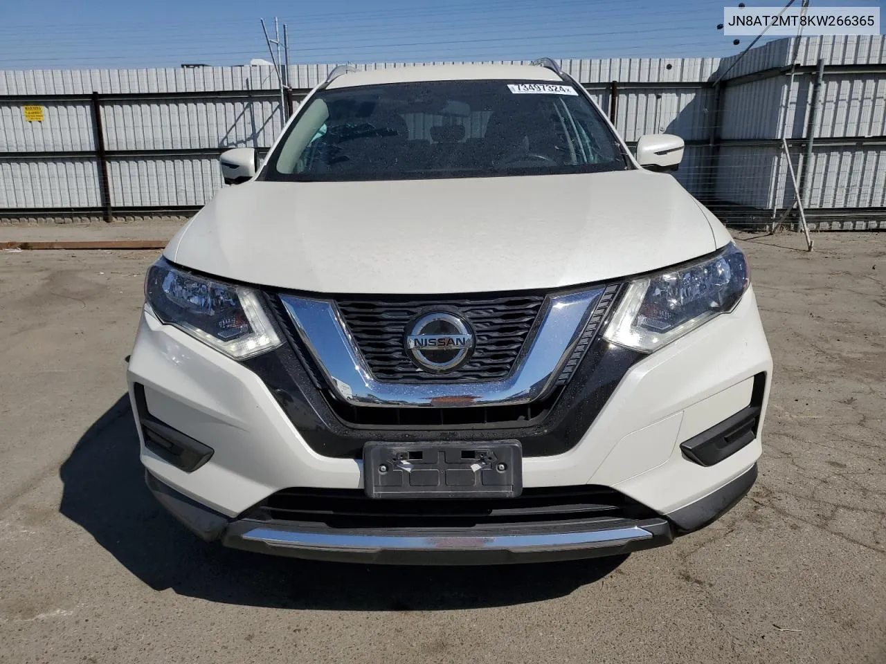 2019 Nissan Rogue S VIN: JN8AT2MT8KW266365 Lot: 73497324