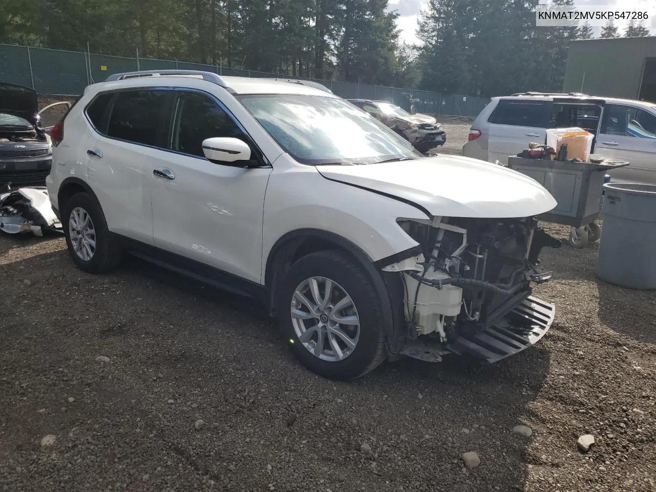 2019 Nissan Rogue S VIN: KNMAT2MV5KP547286 Lot: 73628034