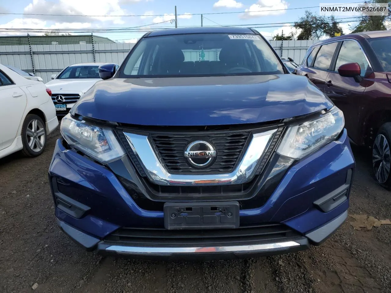 2019 Nissan Rogue S VIN: KNMAT2MV6KP526687 Lot: 73951584