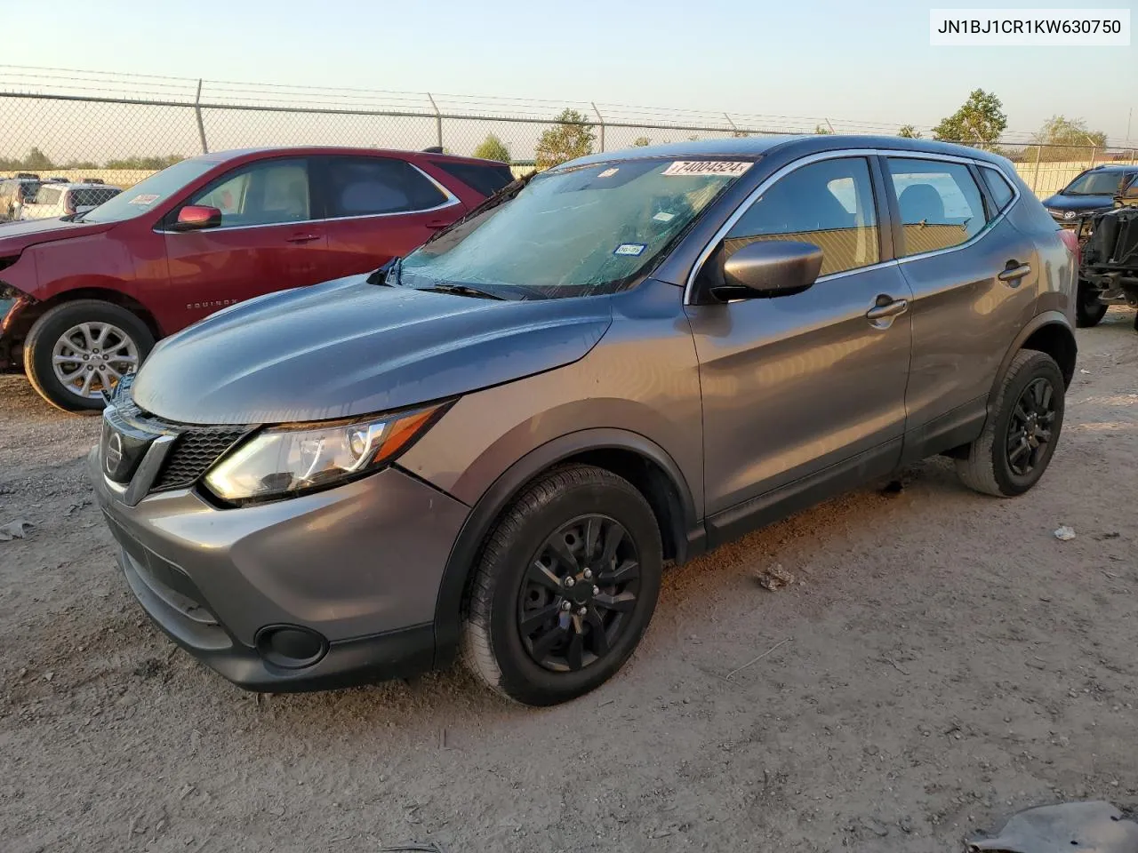 2019 Nissan Rogue Sport S VIN: JN1BJ1CR1KW630750 Lot: 74004524