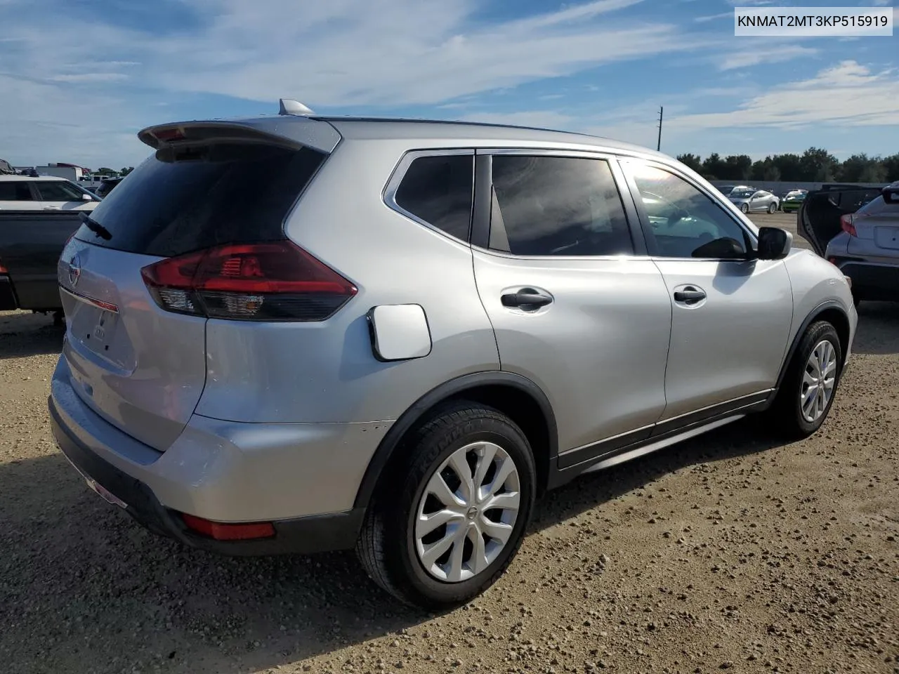 2019 Nissan Rogue S VIN: KNMAT2MT3KP515919 Lot: 74019554