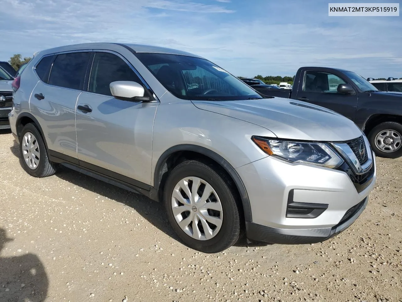 2019 Nissan Rogue S VIN: KNMAT2MT3KP515919 Lot: 74019554