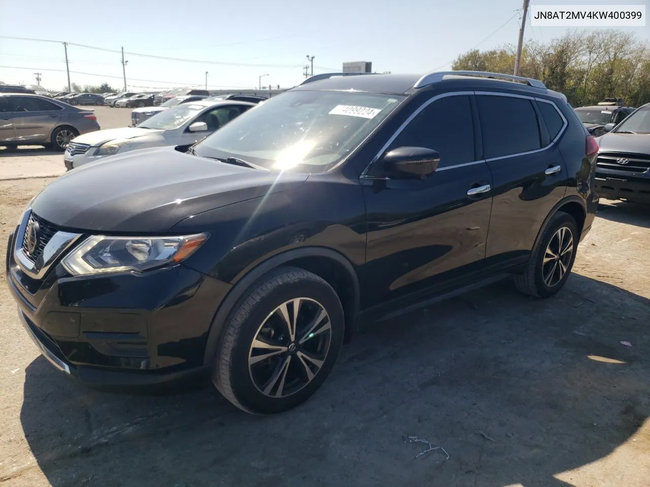 2019 Nissan Rogue S VIN: JN8AT2MV4KW400399 Lot: 74099224