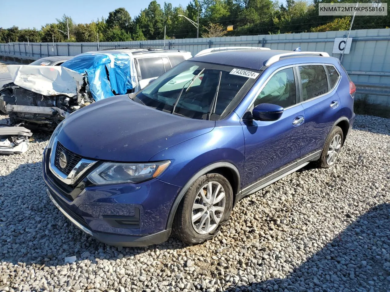 2019 Nissan Rogue S VIN: KNMAT2MT9KP558161 Lot: 74326224