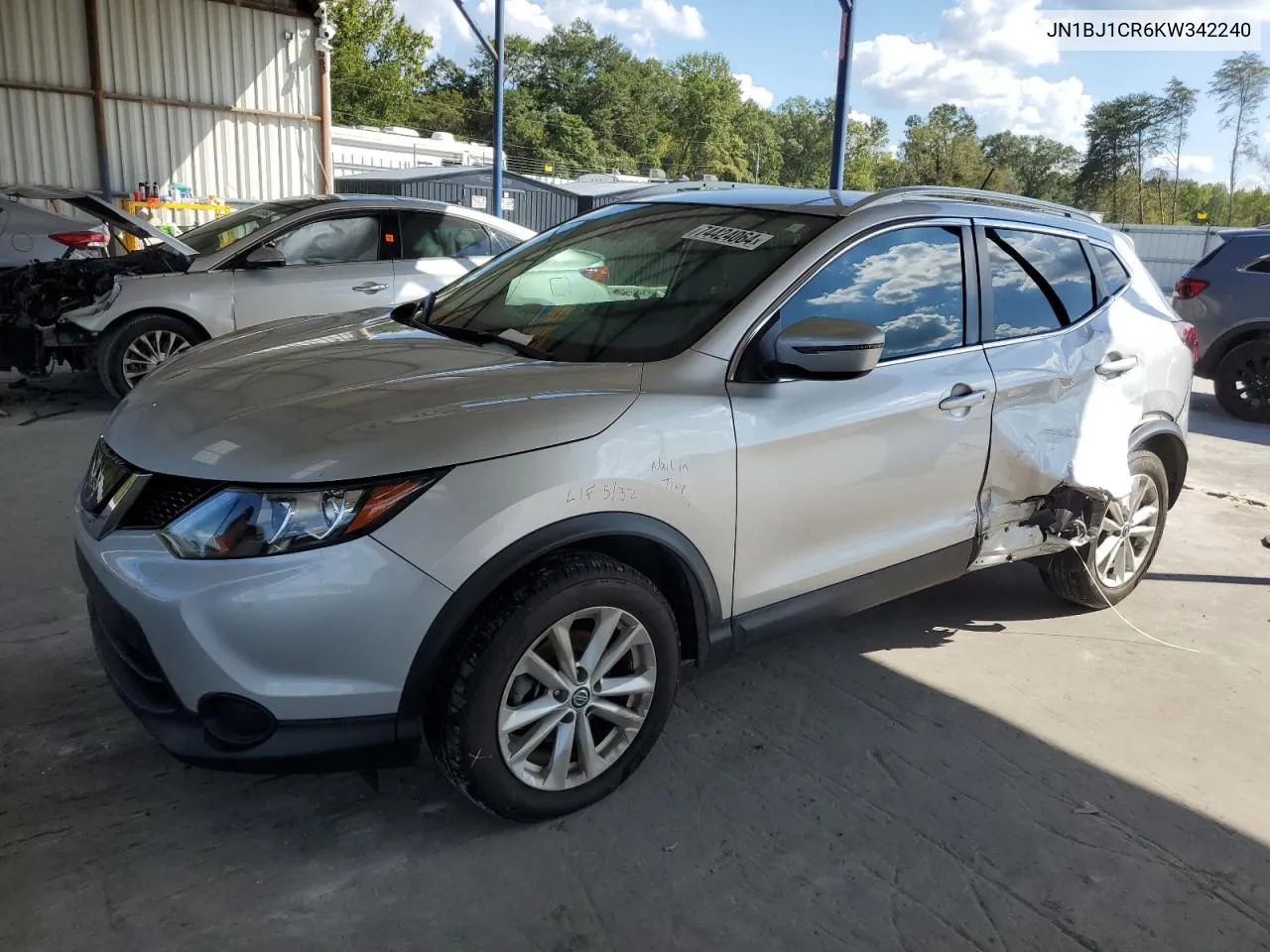 2019 Nissan Rogue Sport S VIN: JN1BJ1CR6KW342240 Lot: 74424064