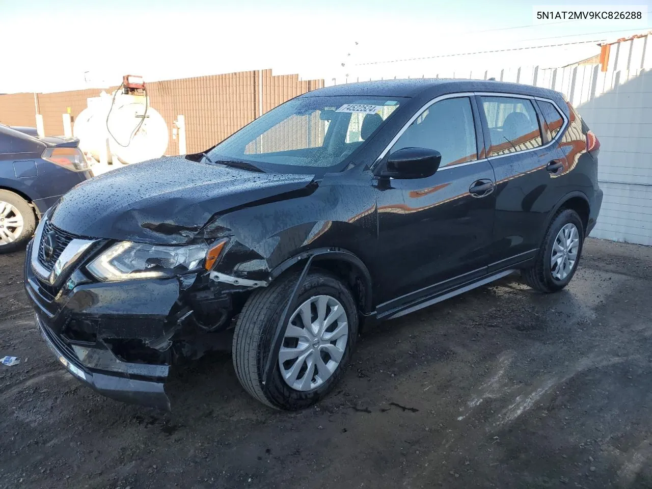 2019 Nissan Rogue S VIN: 5N1AT2MV9KC826288 Lot: 74522524