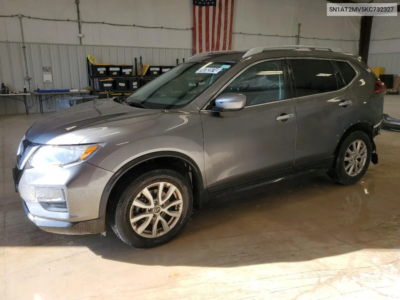 2019 Nissan Rogue S VIN: 5N1AT2MV5KC732327 Lot: 74782874