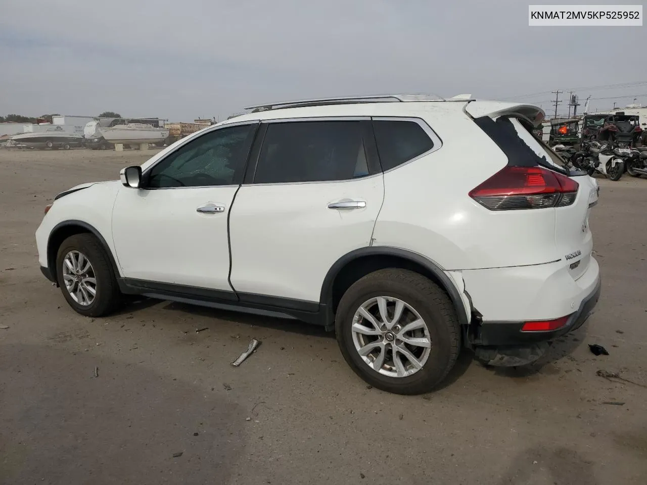 2019 Nissan Rogue S VIN: KNMAT2MV5KP525952 Lot: 75321734