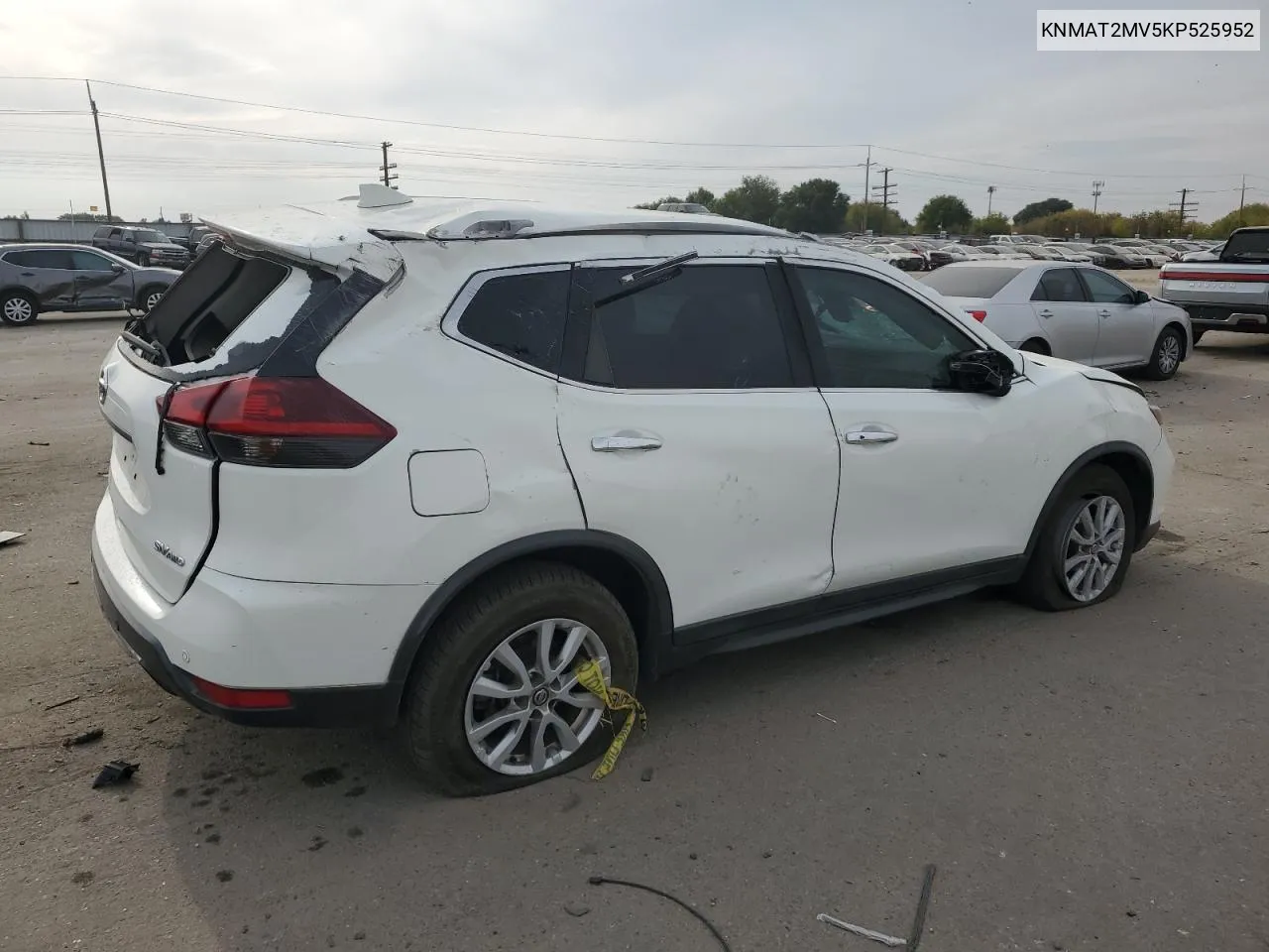 2019 Nissan Rogue S VIN: KNMAT2MV5KP525952 Lot: 75321734