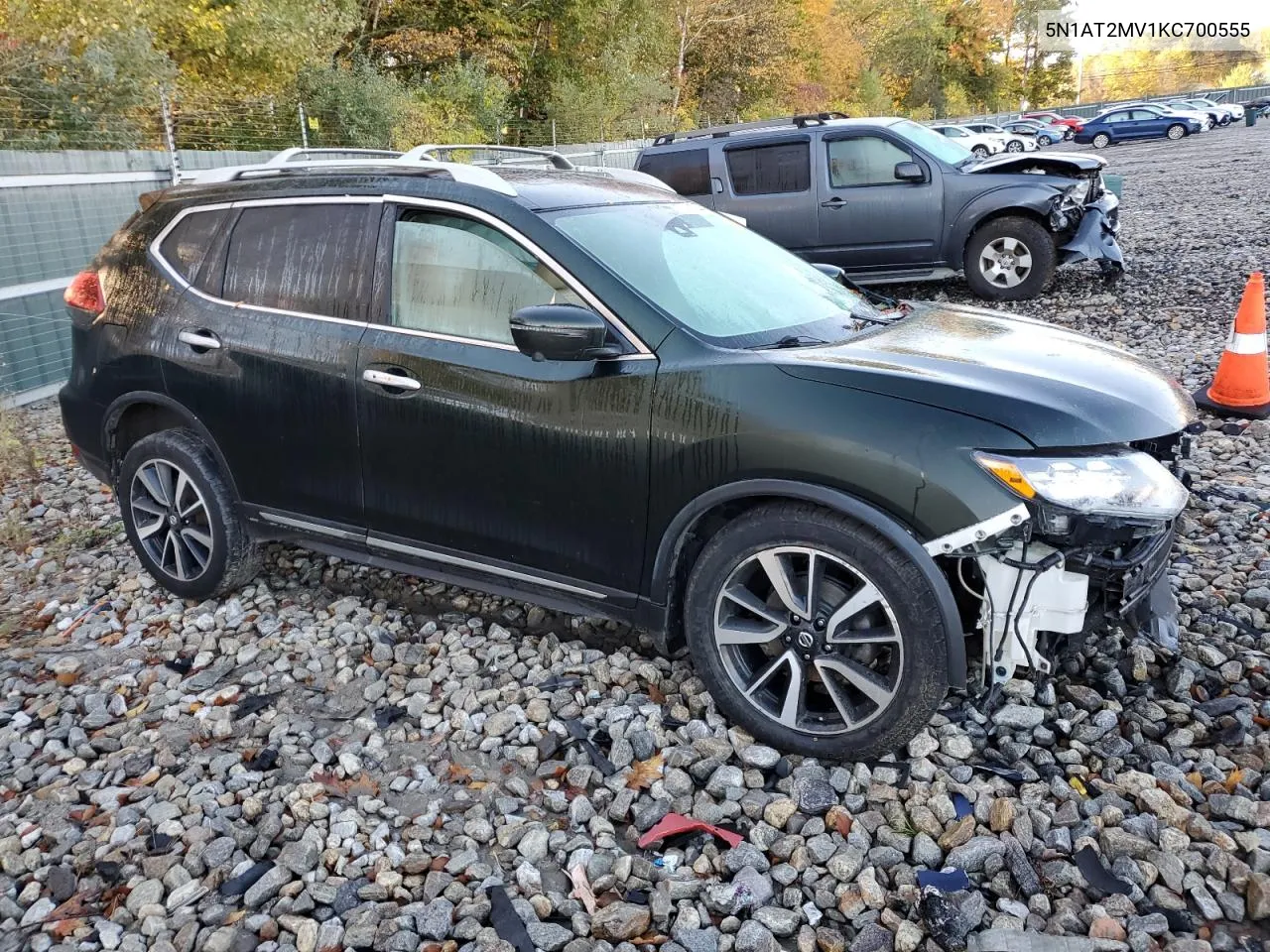 2019 Nissan Rogue S VIN: 5N1AT2MV1KC700555 Lot: 75431954