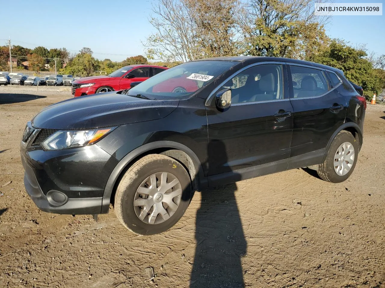 2019 Nissan Rogue Sport S VIN: JN1BJ1CR4KW315098 Lot: 75661904