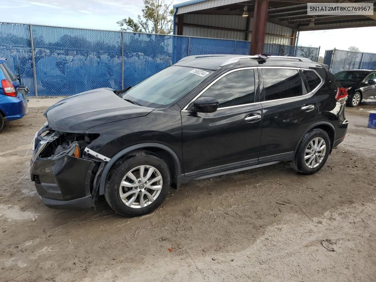 2019 Nissan Rogue S VIN: 5N1AT2MT8KC769967 Lot: 75952244