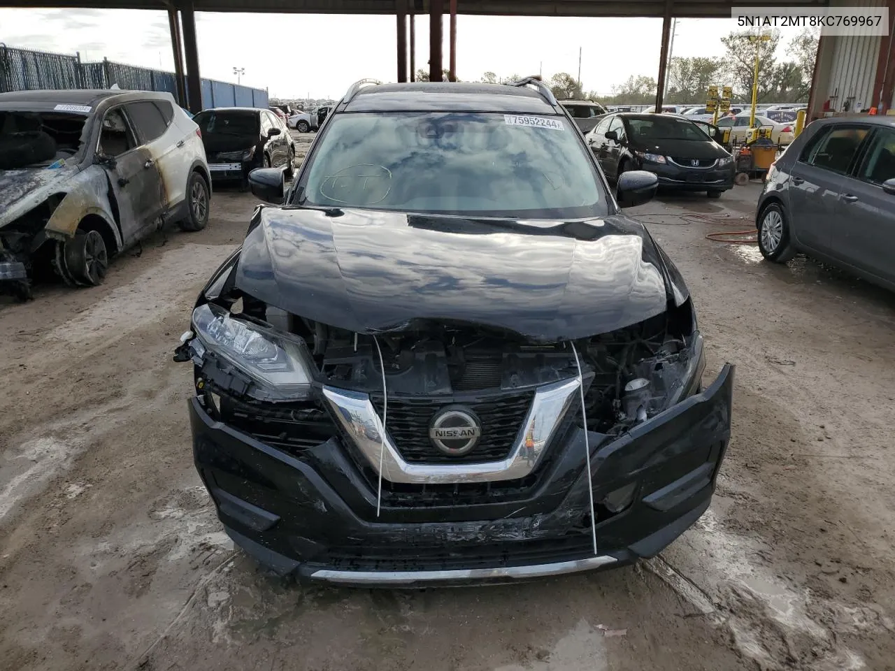 2019 Nissan Rogue S VIN: 5N1AT2MT8KC769967 Lot: 75952244