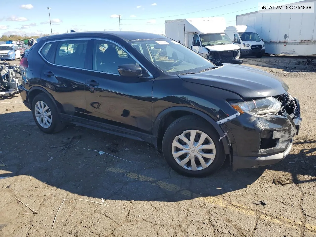 2019 Nissan Rogue S VIN: 5N1AT2MT5KC764838 Lot: 76422404