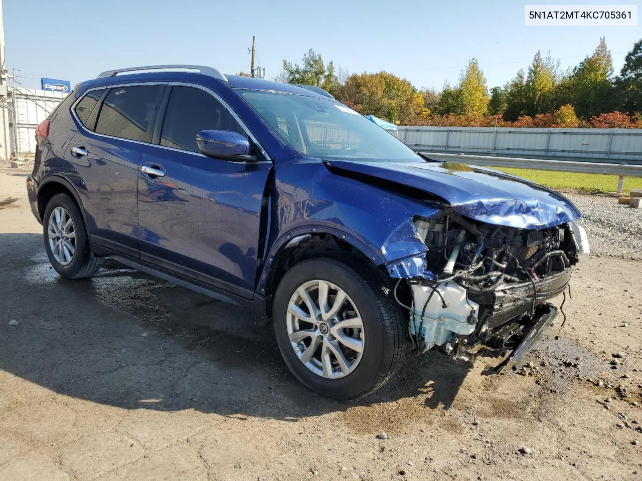 2019 Nissan Rogue S VIN: 5N1AT2MT4KC705361 Lot: 76929374