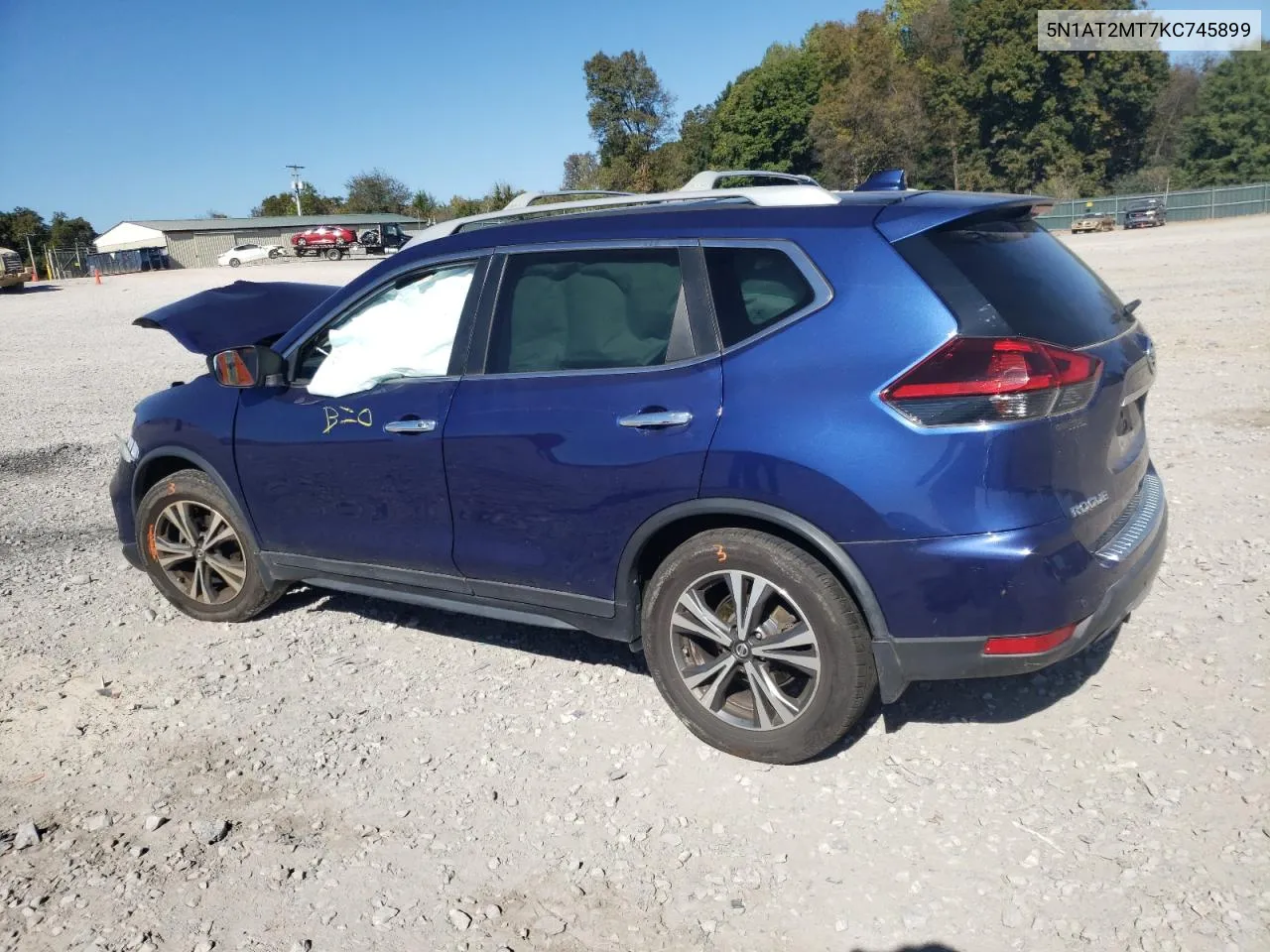 2019 Nissan Rogue S VIN: 5N1AT2MT7KC745899 Lot: 77092454