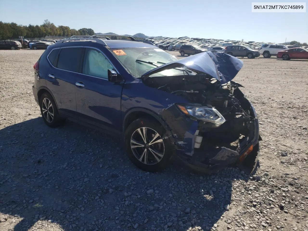 2019 Nissan Rogue S VIN: 5N1AT2MT7KC745899 Lot: 77092454