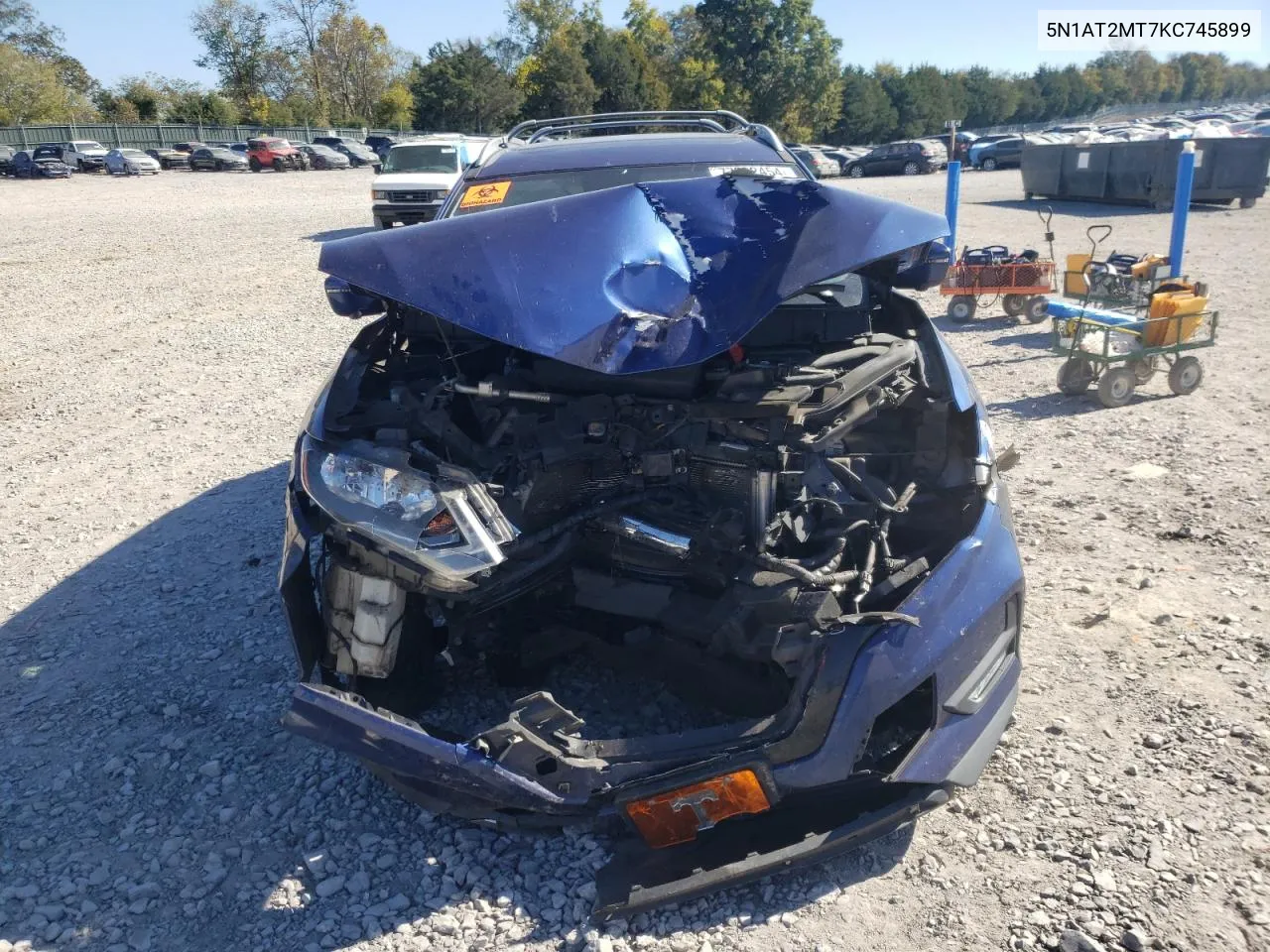 2019 Nissan Rogue S VIN: 5N1AT2MT7KC745899 Lot: 77092454