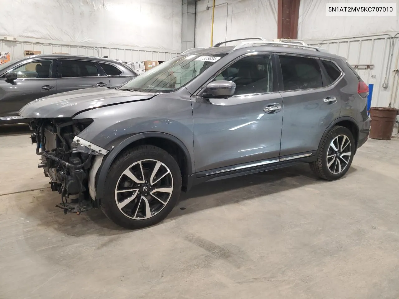 2019 Nissan Rogue S VIN: 5N1AT2MV5KC707010 Lot: 77323654