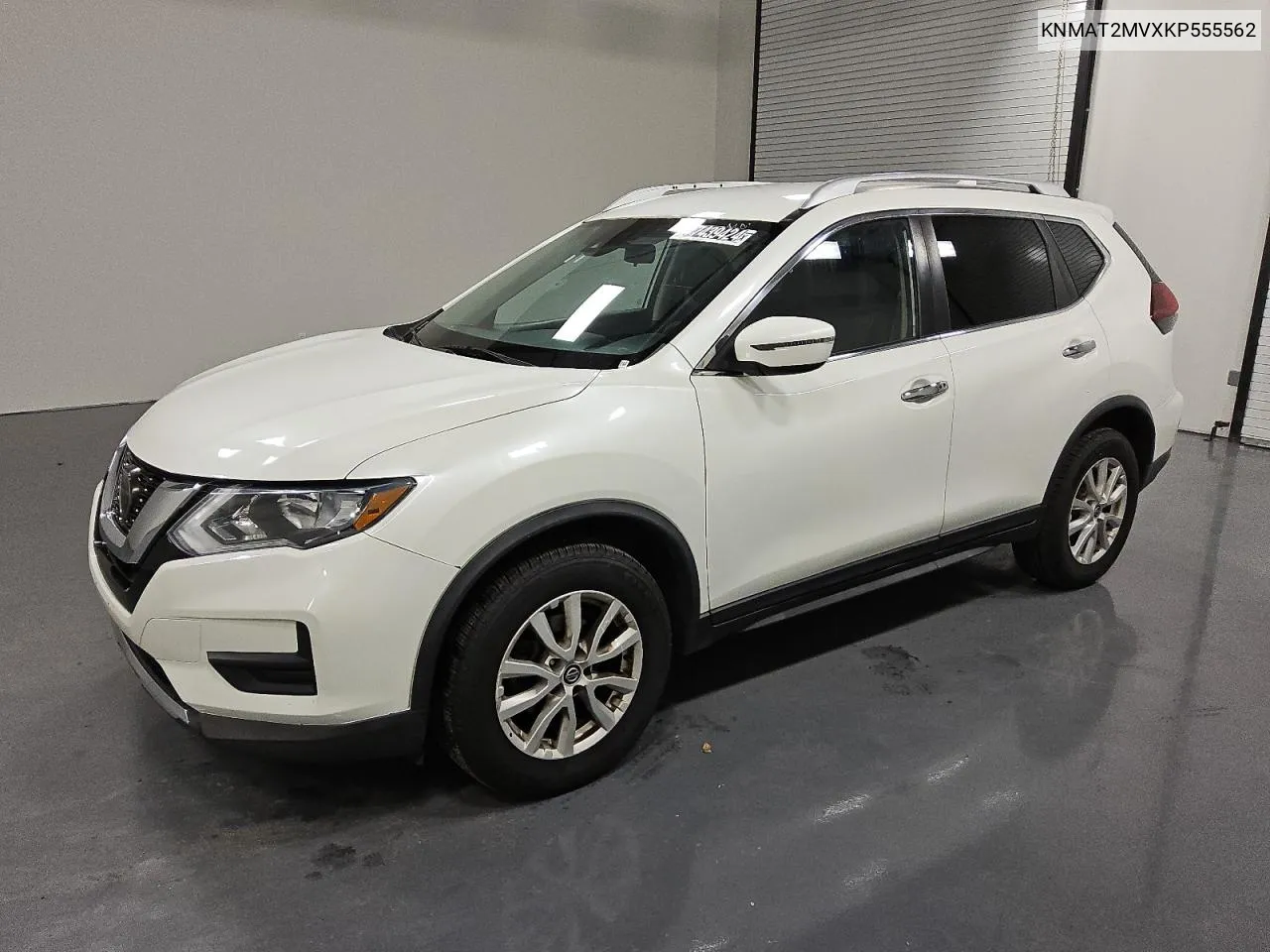 2019 Nissan Rogue S VIN: KNMAT2MVXKP555562 Lot: 77439424