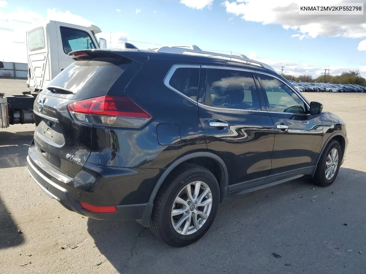 2019 Nissan Rogue S VIN: KNMAT2MV2KP552798 Lot: 77482474