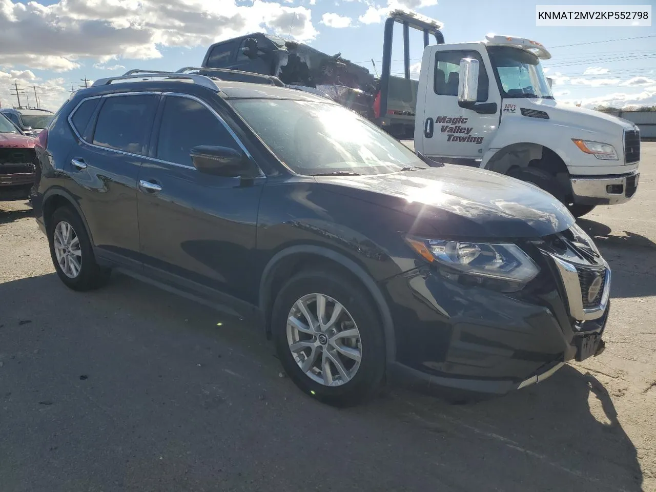 2019 Nissan Rogue S VIN: KNMAT2MV2KP552798 Lot: 77482474