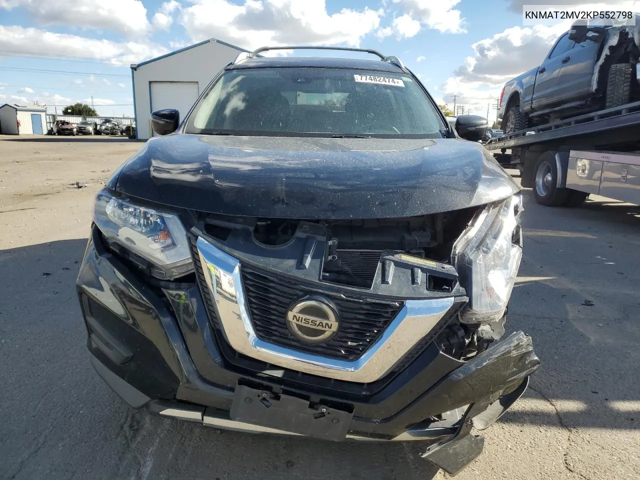 2019 Nissan Rogue S VIN: KNMAT2MV2KP552798 Lot: 77482474