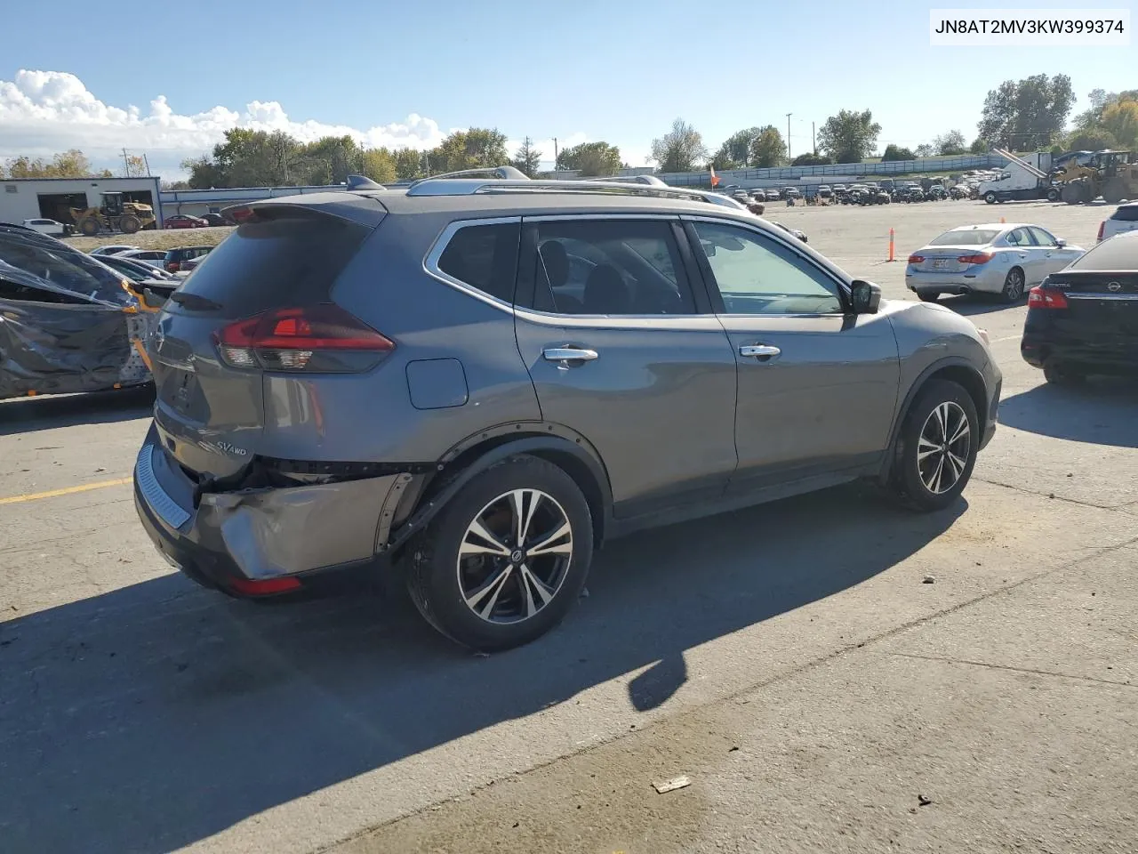 2019 Nissan Rogue S VIN: JN8AT2MV3KW399374 Lot: 77489764