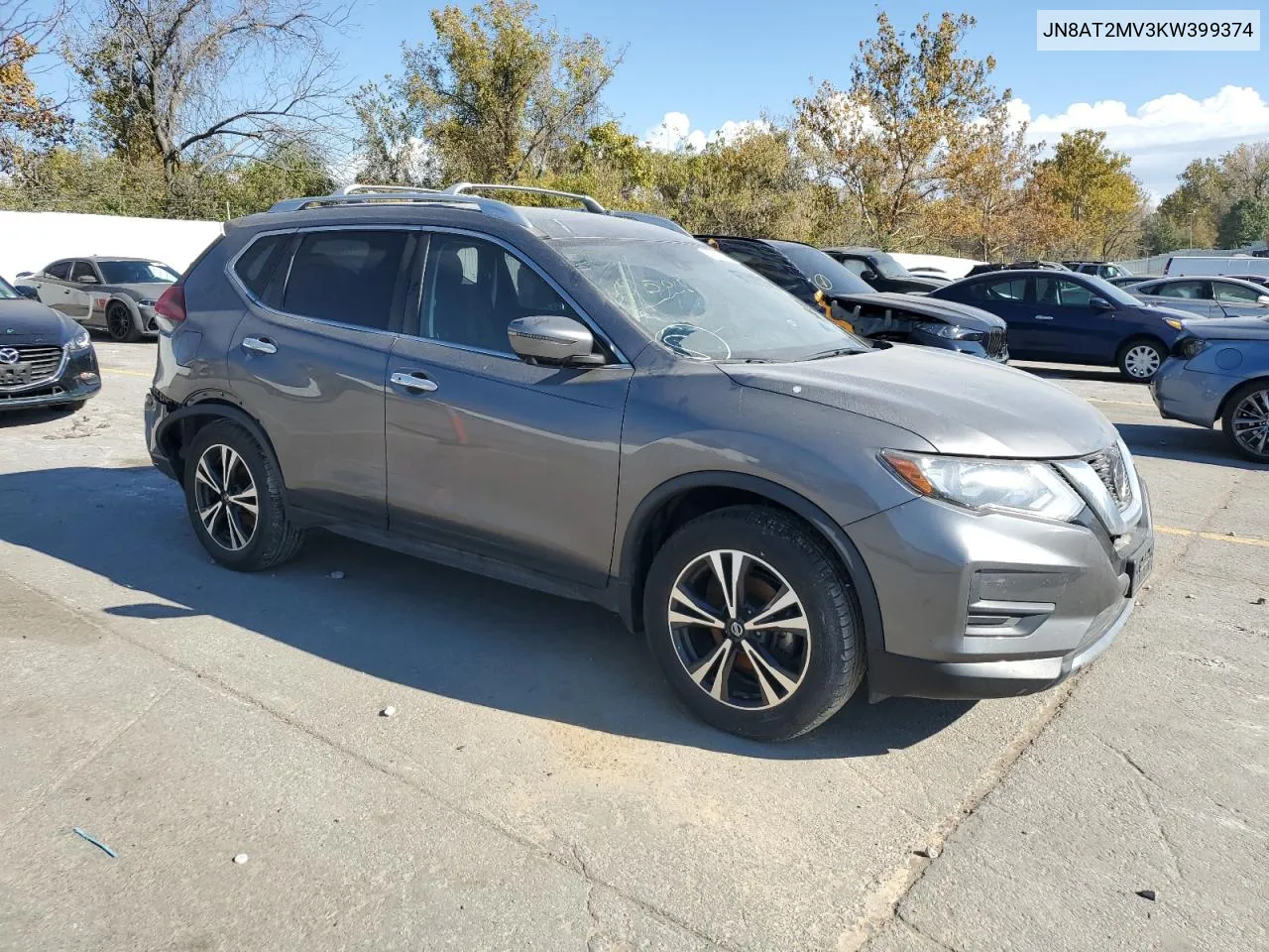 2019 Nissan Rogue S VIN: JN8AT2MV3KW399374 Lot: 77489764