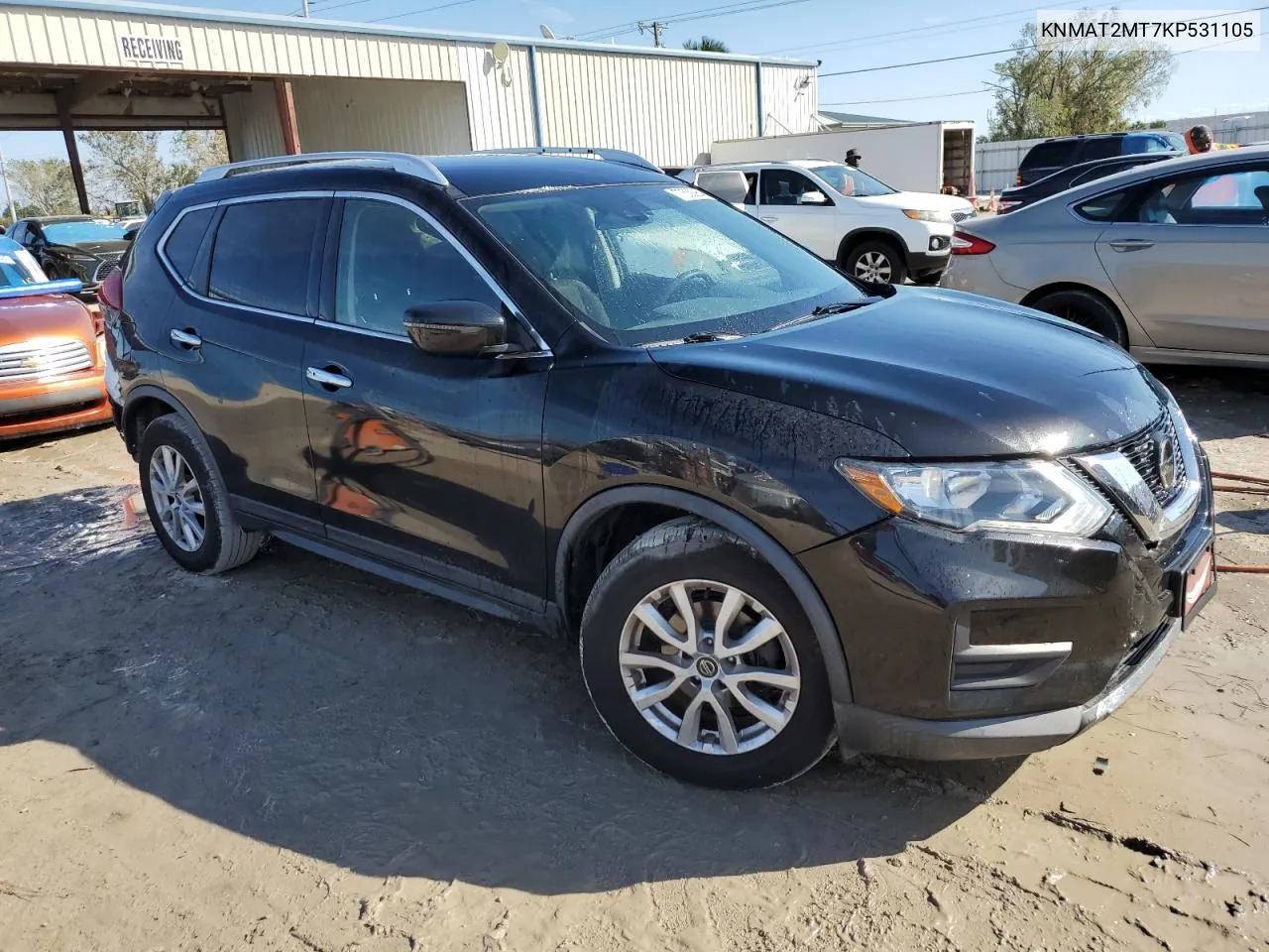 2019 Nissan Rogue S VIN: KNMAT2MT7KP531105 Lot: 77530954