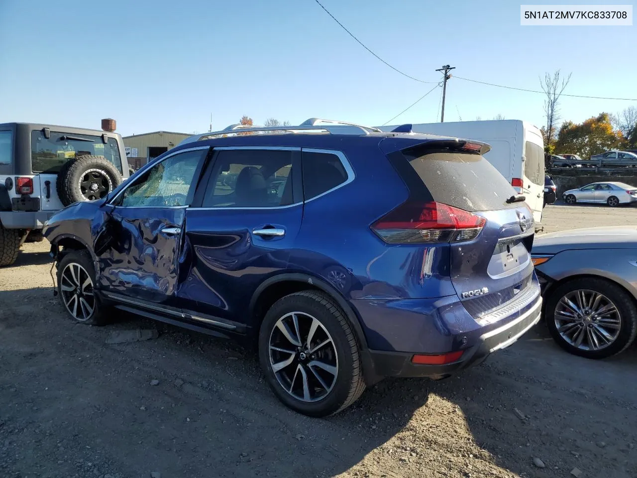 2019 Nissan Rogue S VIN: 5N1AT2MV7KC833708 Lot: 77658464