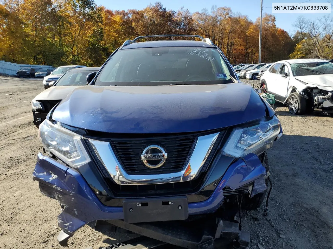 2019 Nissan Rogue S VIN: 5N1AT2MV7KC833708 Lot: 77658464