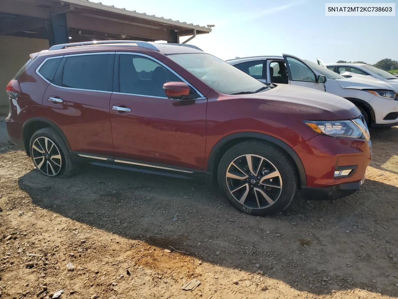 2019 Nissan Rogue S VIN: 5N1AT2MT2KC738603 Lot: 78012074