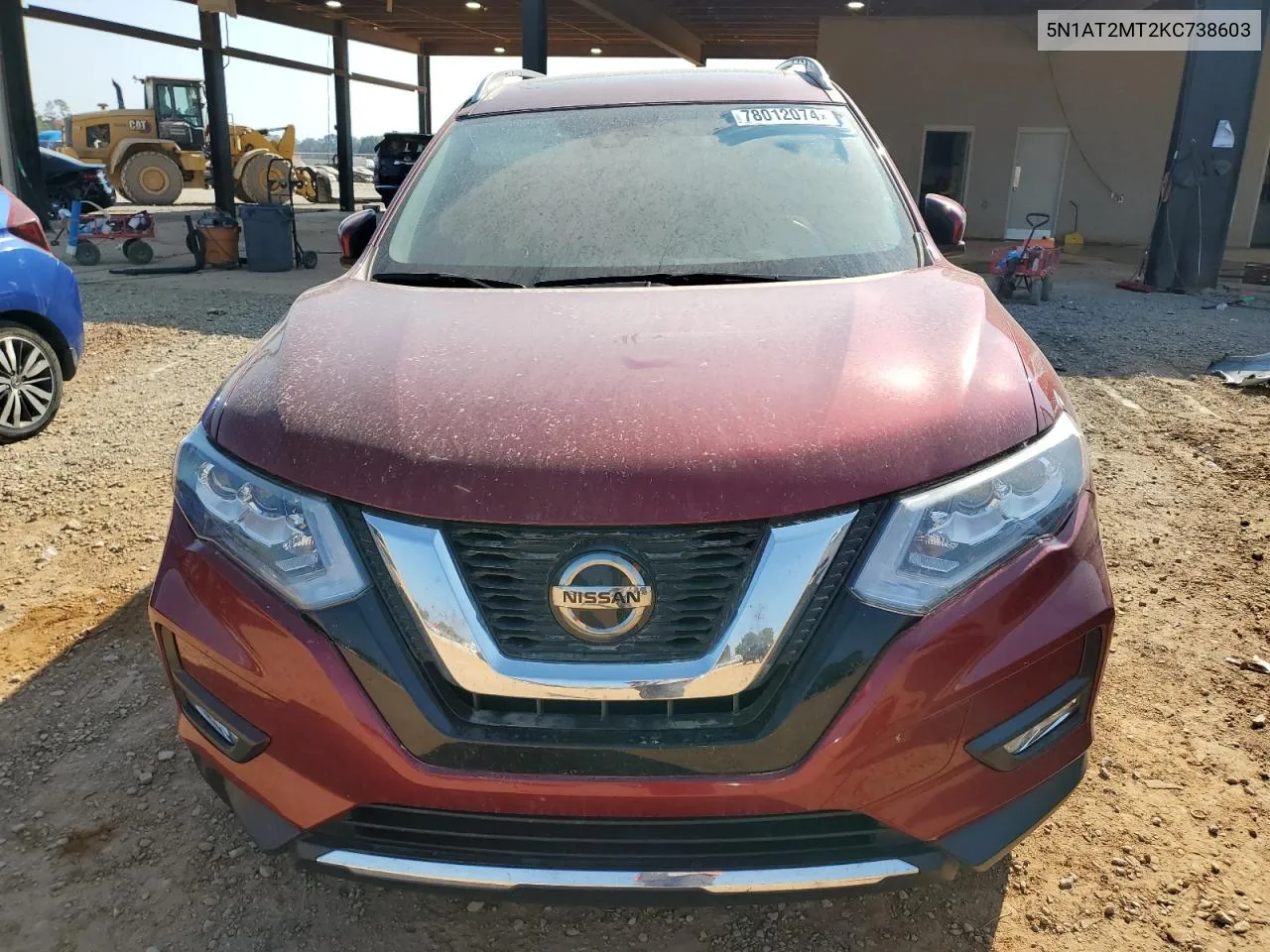 2019 Nissan Rogue S VIN: 5N1AT2MT2KC738603 Lot: 78012074