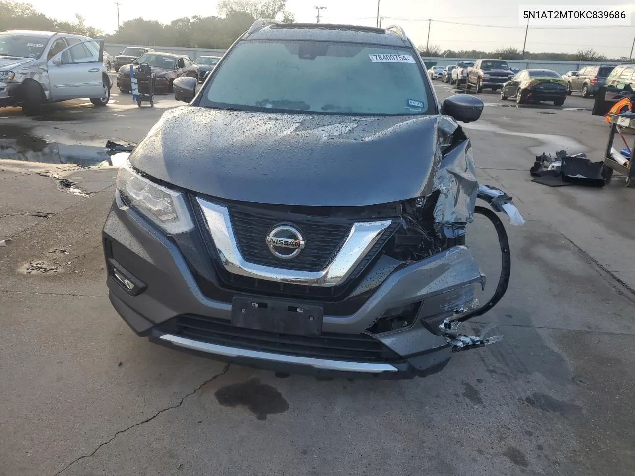 2019 Nissan Rogue S VIN: 5N1AT2MT0KC839686 Lot: 78409754