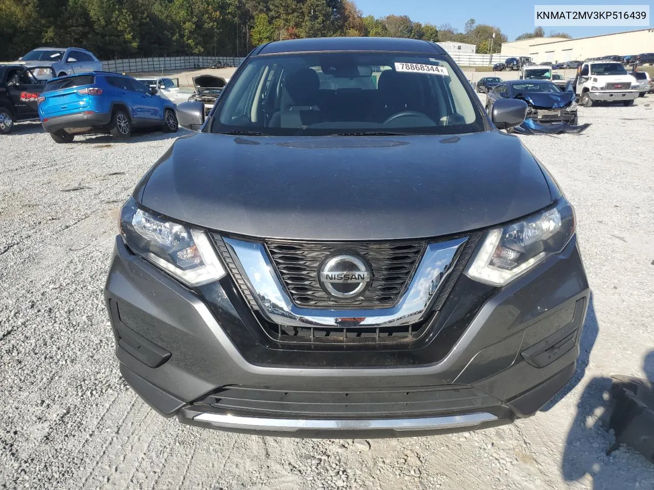 2019 Nissan Rogue S VIN: KNMAT2MV3KP516439 Lot: 78868344