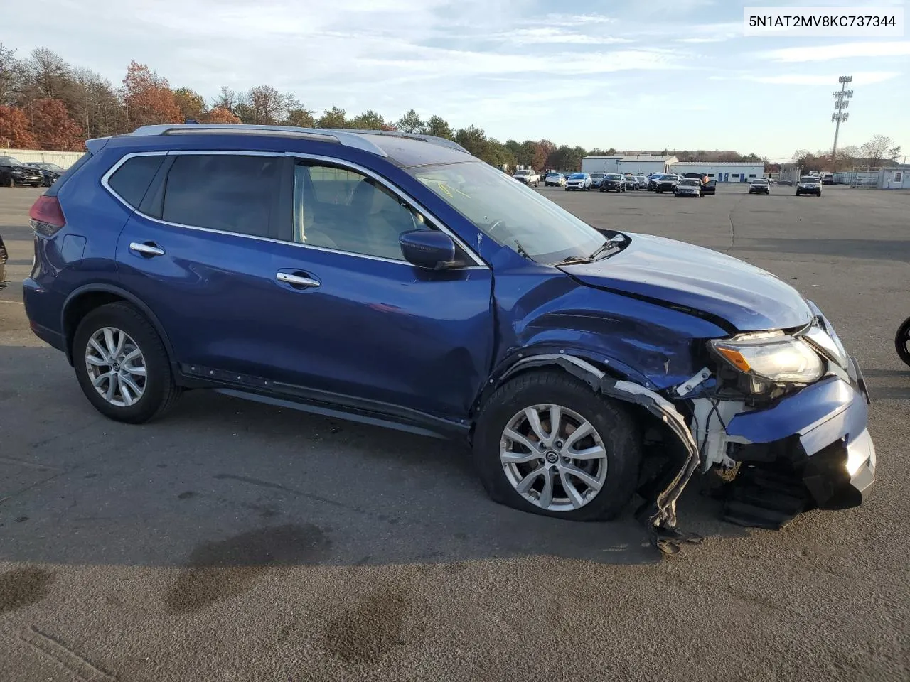 2019 Nissan Rogue S VIN: 5N1AT2MV8KC737344 Lot: 78951464