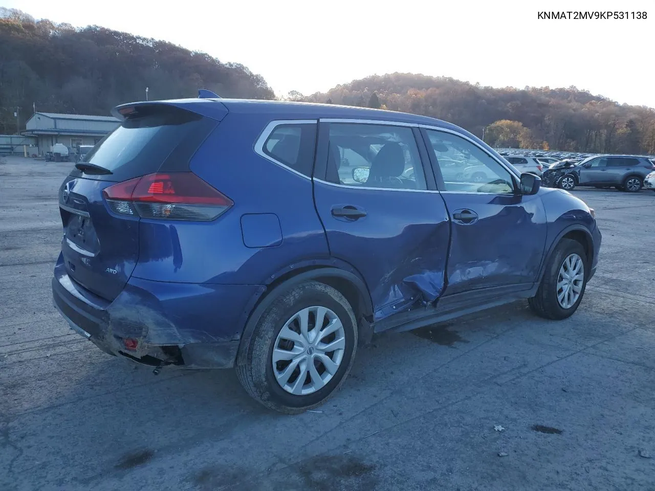 2019 Nissan Rogue S VIN: KNMAT2MV9KP531138 Lot: 79011984