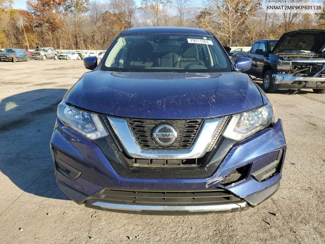 2019 Nissan Rogue S VIN: KNMAT2MV9KP531138 Lot: 79011984