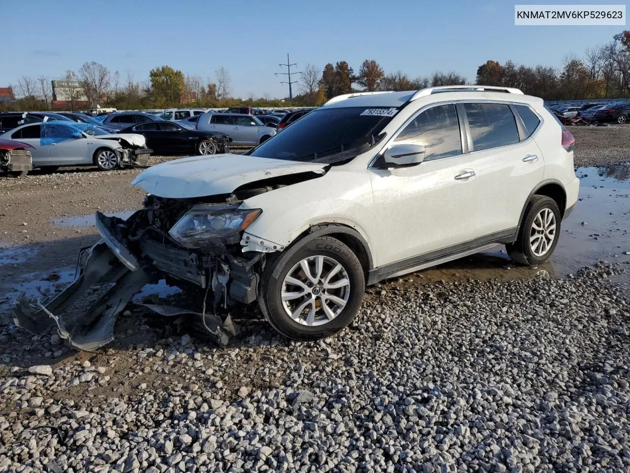 2019 Nissan Rogue S VIN: KNMAT2MV6KP529623 Lot: 79315574