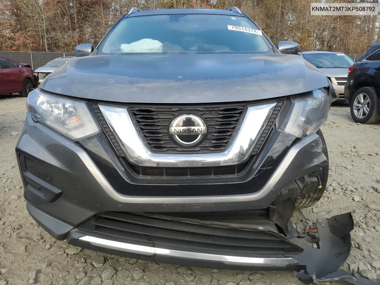 2019 Nissan Rogue S VIN: KNMAT2MT3KP508792 Lot: 79514374