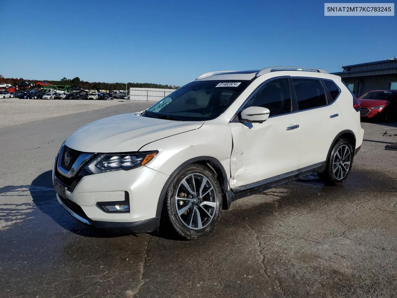 2019 Nissan Rogue S VIN: 5N1AT2MT7KC783245 Lot: 81482824