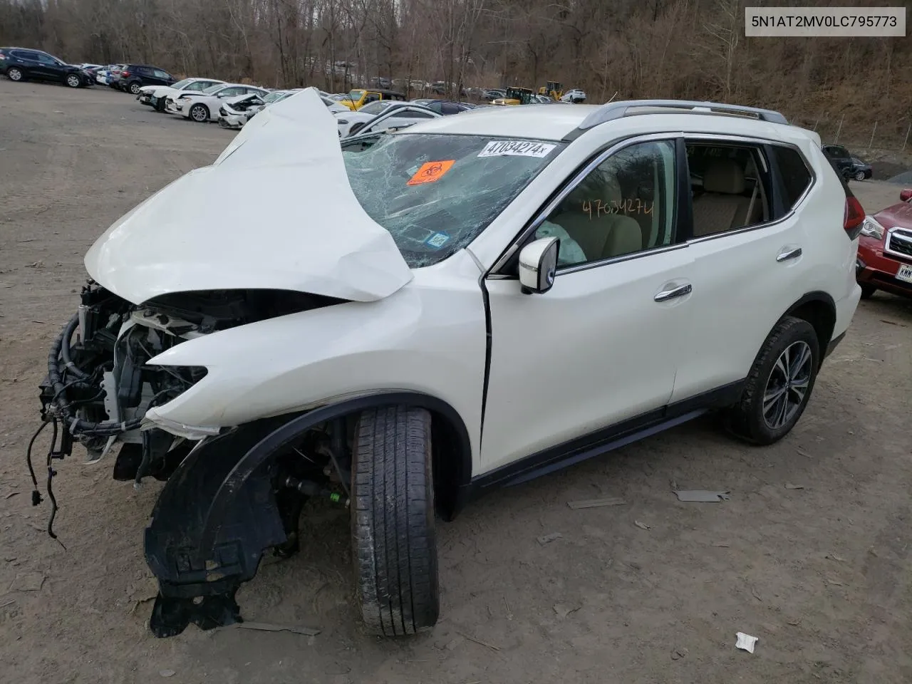 2020 Nissan Rogue S VIN: 5N1AT2MV0LC795773 Lot: 47034274